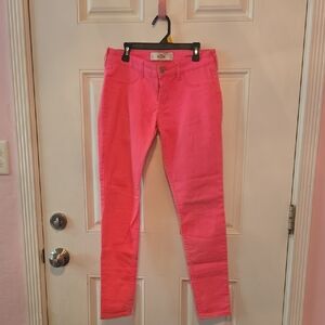 Hollister Coral Skinny Jeans